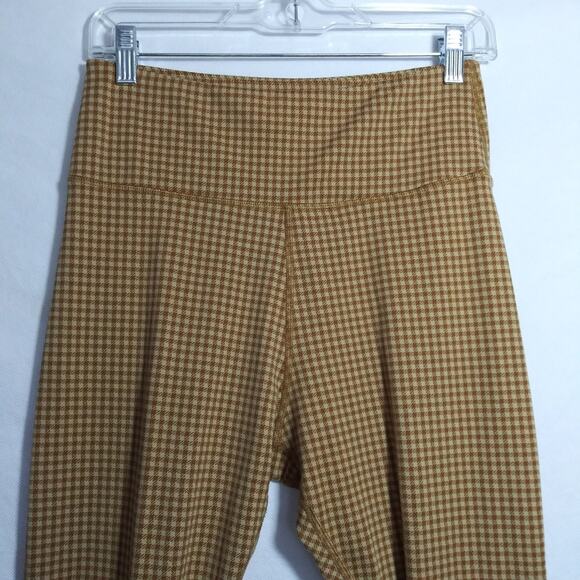Madewell MWL Flex High-Rise 25" Leggings in Check Saddle Brown Athletic Size L - Picture 3 of 7